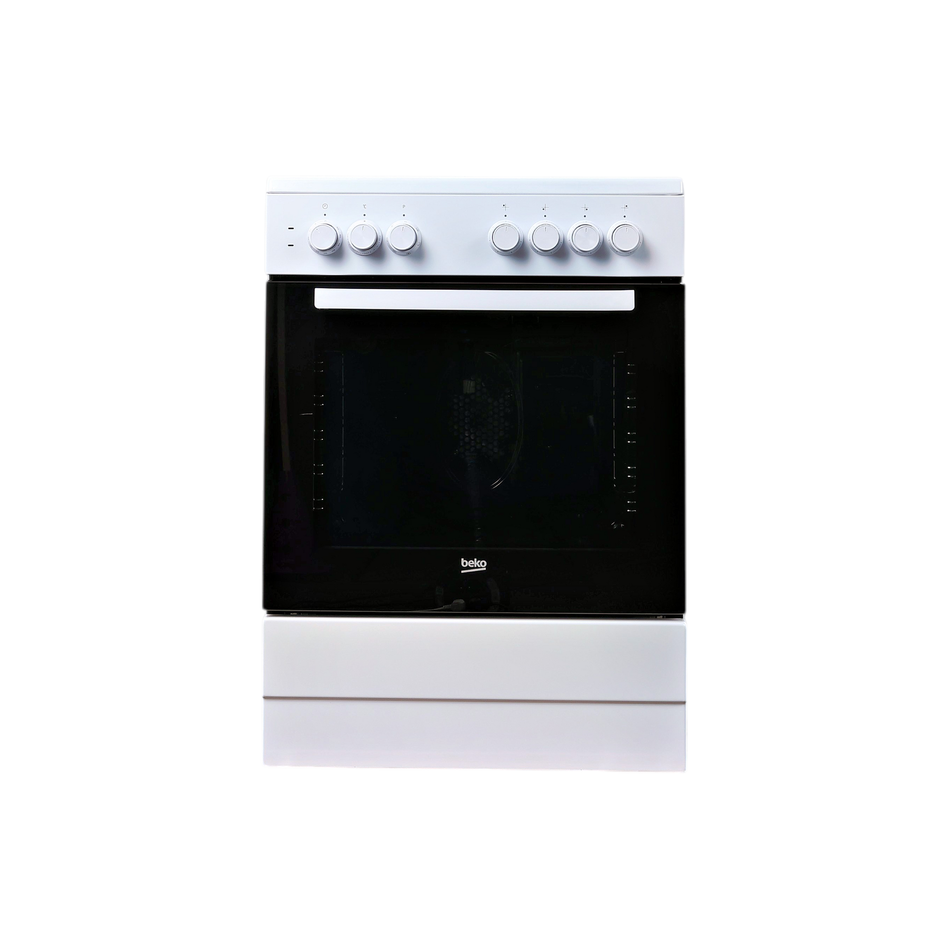 Cuisinière Vitrocéramique  Reconditionné BEKO FSE67100GWS : vue de face