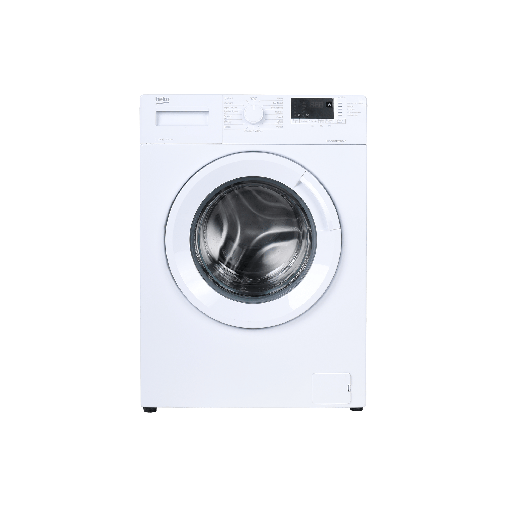 Lave-Linge Hublot 10 kg Reconditionné BEKO LLF10EDW1 : vue de face