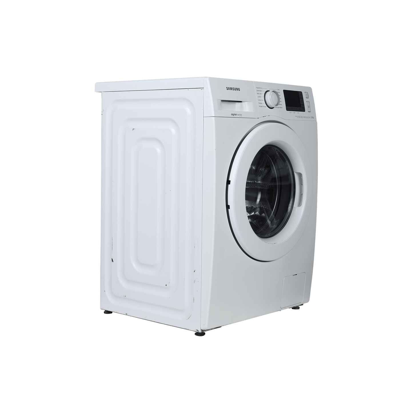 Lave-Linge Hublot 8 kg Reconditionné SAMSUNG WF80F5E3U2W : vue du côté gauche