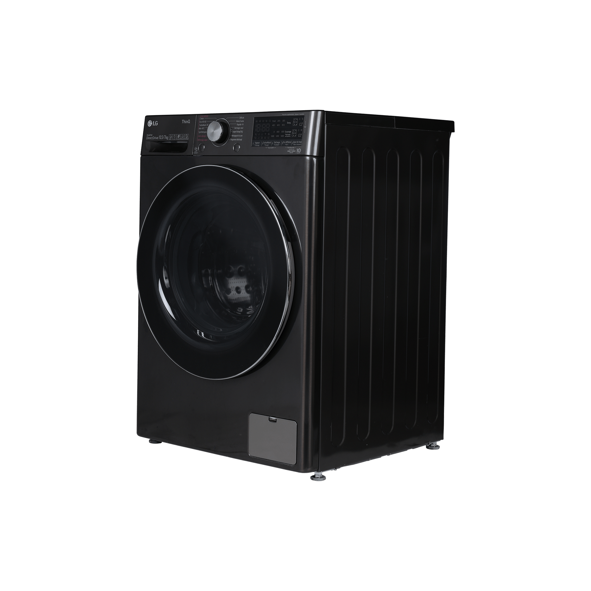 Lave-Linge Sechant 10.5 kg Reconditionné LG F174V72BSTA : vue du côté droit