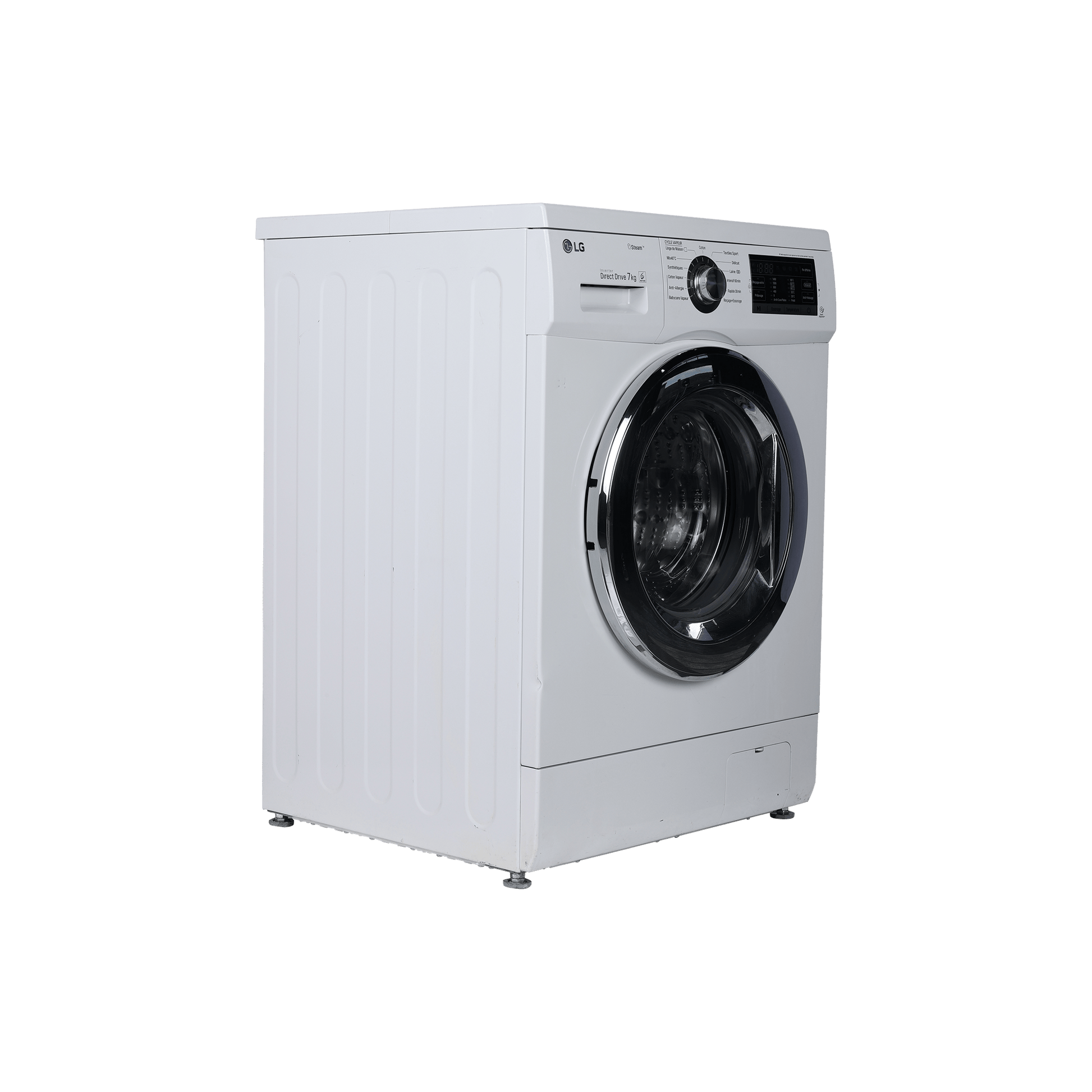 Lave-Linge Hublot 7 kg Reconditionné LG F74G62WHS : vue du côté gauche