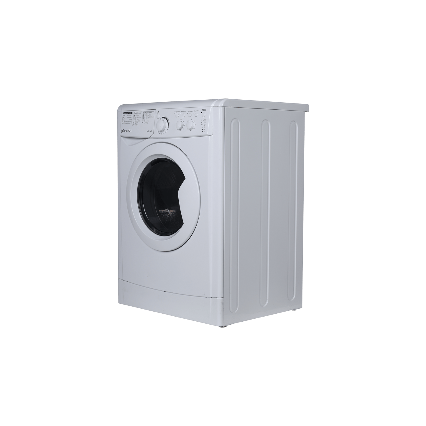 Lave-Linge Sechant 6 kg Reconditionné INDESIT EWDC651251WFRN : vue du côté droit