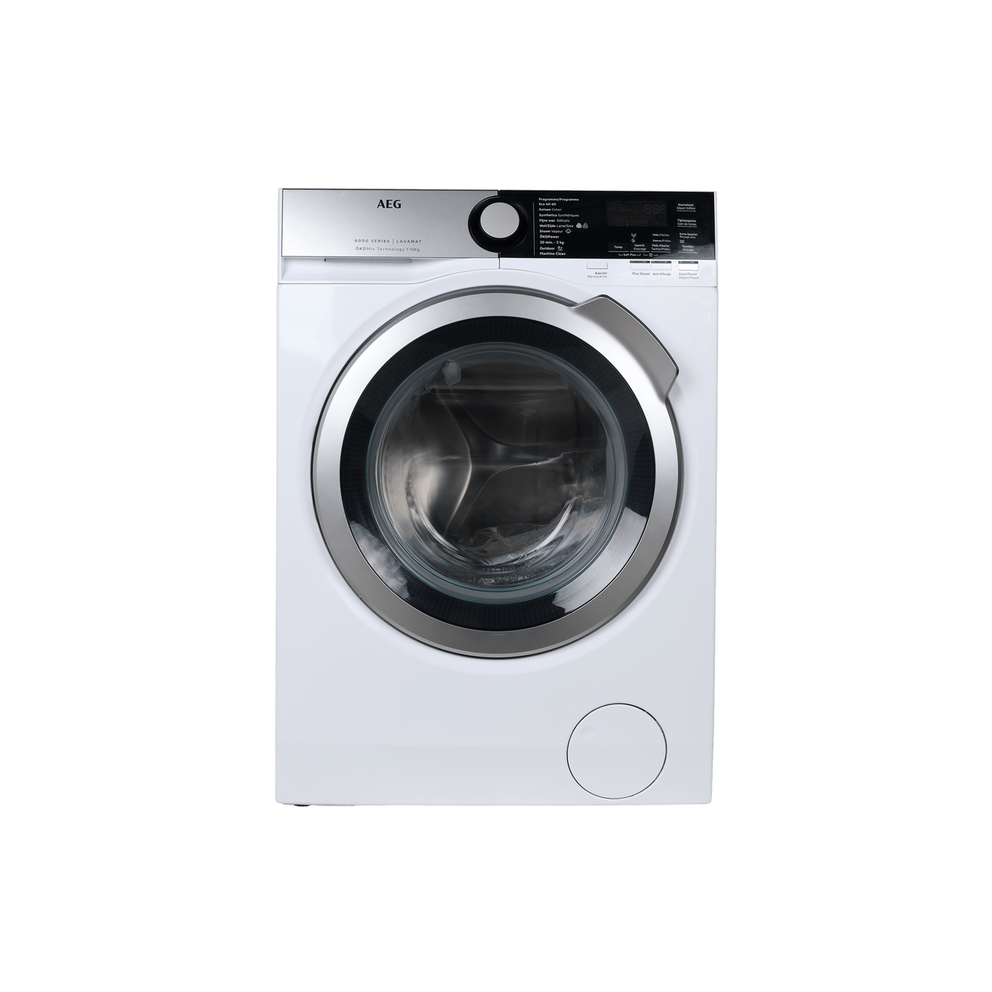 Lave-Linge Hublot 10 kg Reconditionné AEG L8FEE104S : vue de face