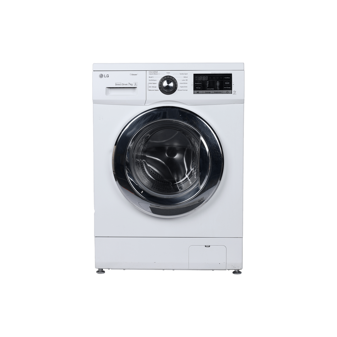Lave-Linge Hublot 7 kg Reconditionné LG F74G62WHS : vue de face