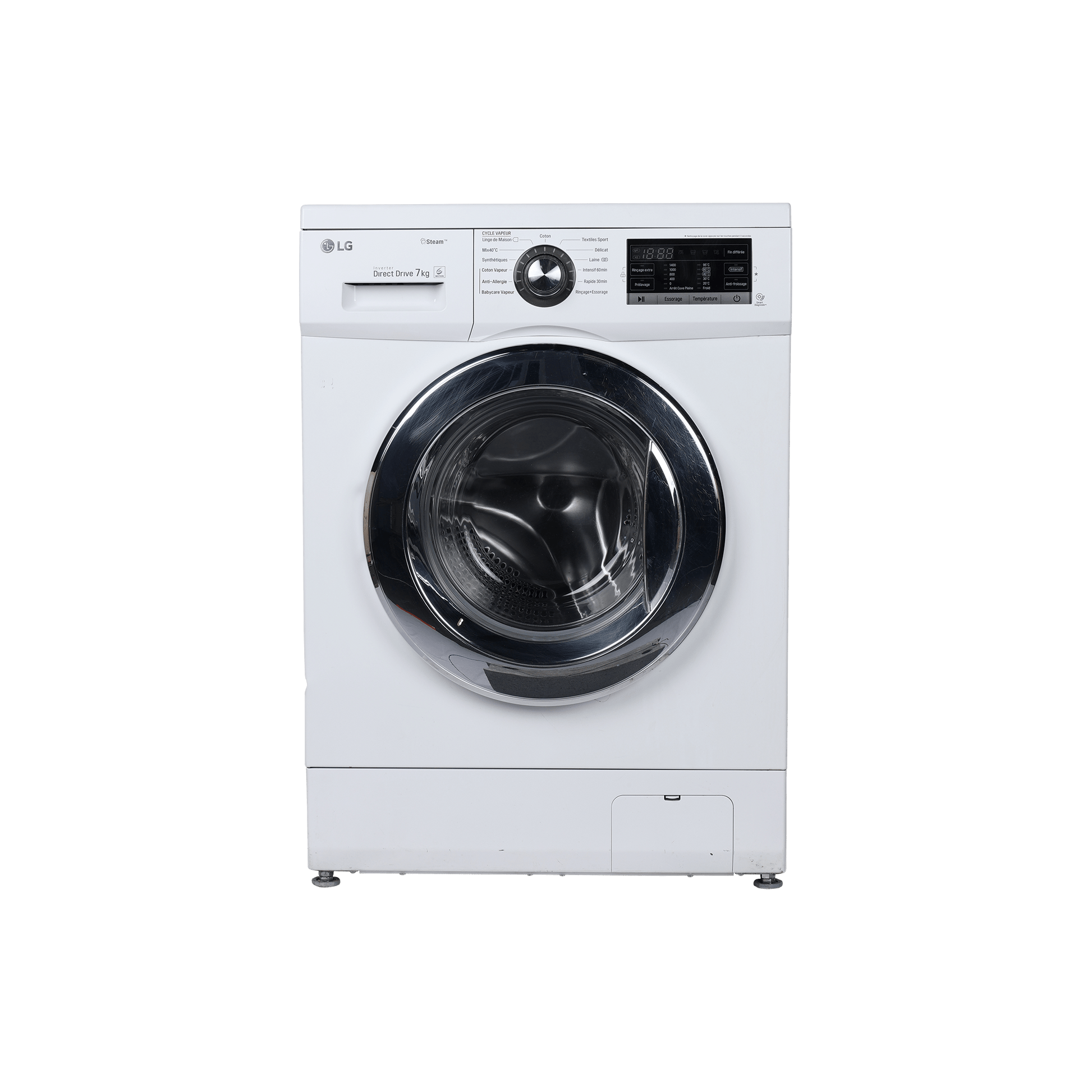 Lave-Linge Hublot 7 kg Reconditionné LG F74G62WHS : vue de face
