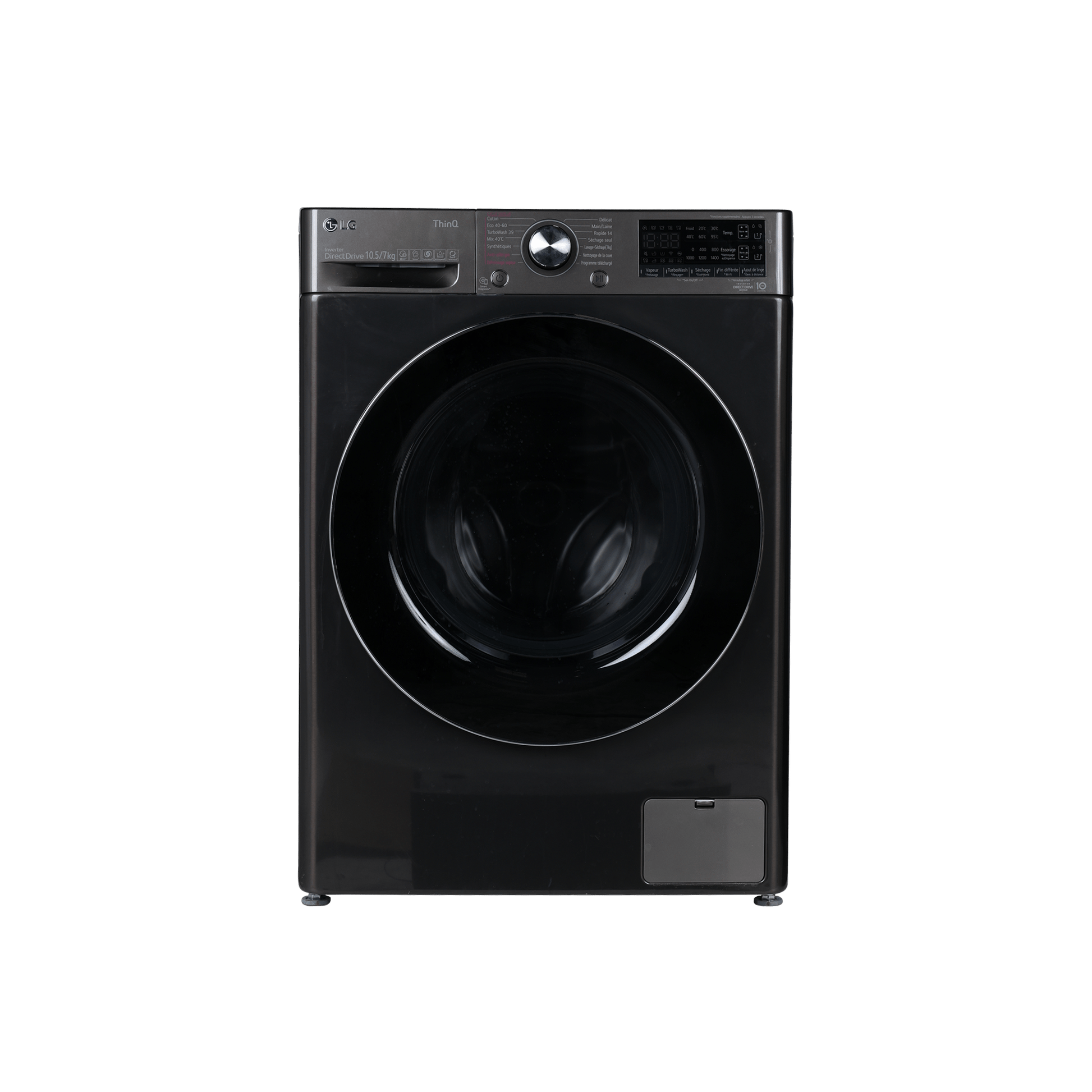 Lave-Linge Sechant 10.5 kg Reconditionné LG F174V72BSTA : vue de face