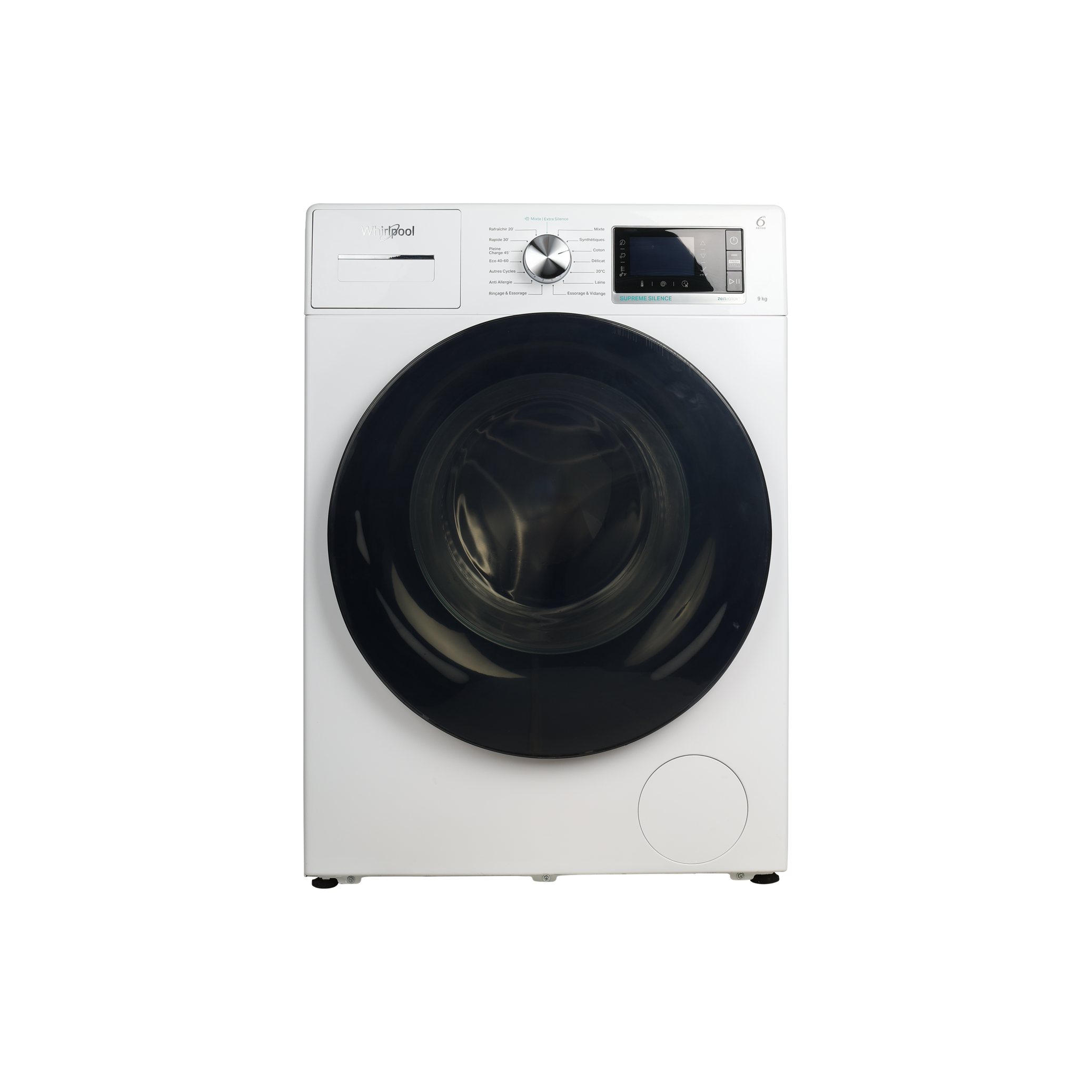 Lave-linge hublot posable 9 kg blanc - W8W946WRFR - Whirlpool - Whirlpool