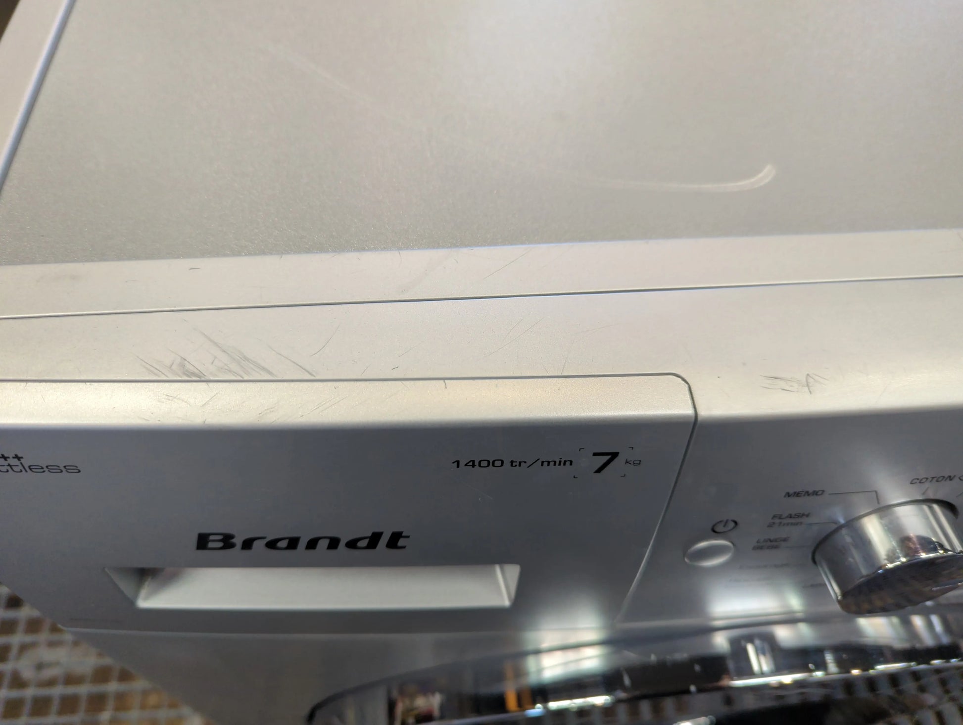 Lave-Linge Hublot 7 kg Reconditionné BRANDT BWF47TCS : détails