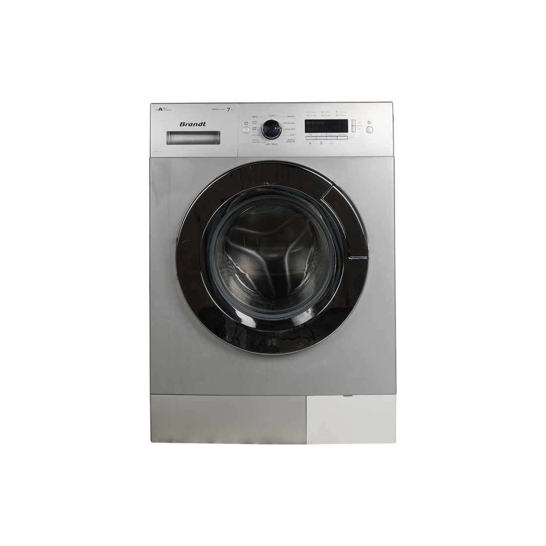 Lave-Linge Hublot 7 kg Reconditionné BRANDT BWF47TCS : vue de face