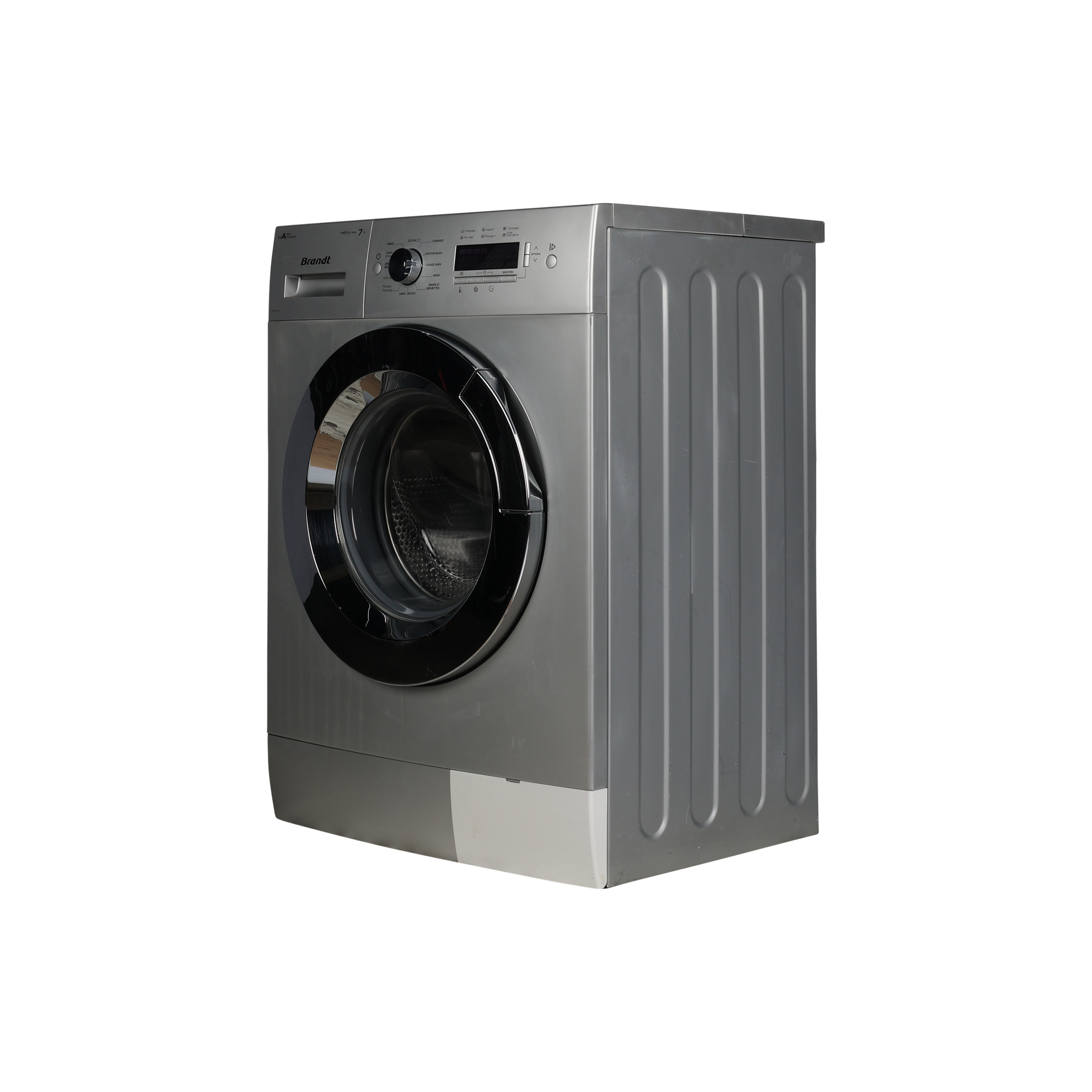 Lave-Linge Hublot 7 kg Reconditionné BRANDT BWF47TCS : vue du côté gauche