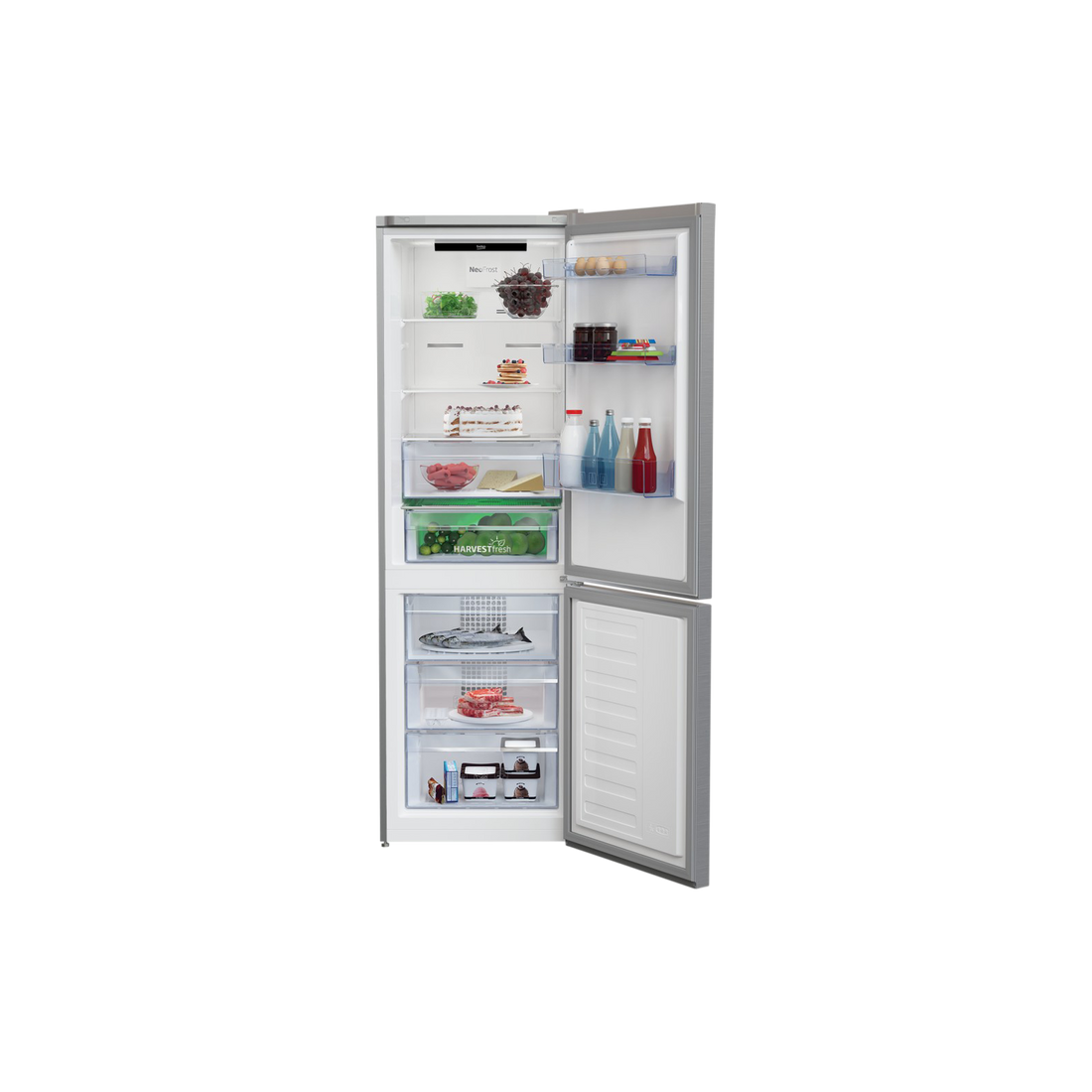 Réfrigérateur Avec Congélateur 324 L Reconditionné BEKO RCNA366E40ZXBN : vue de l'intérieur