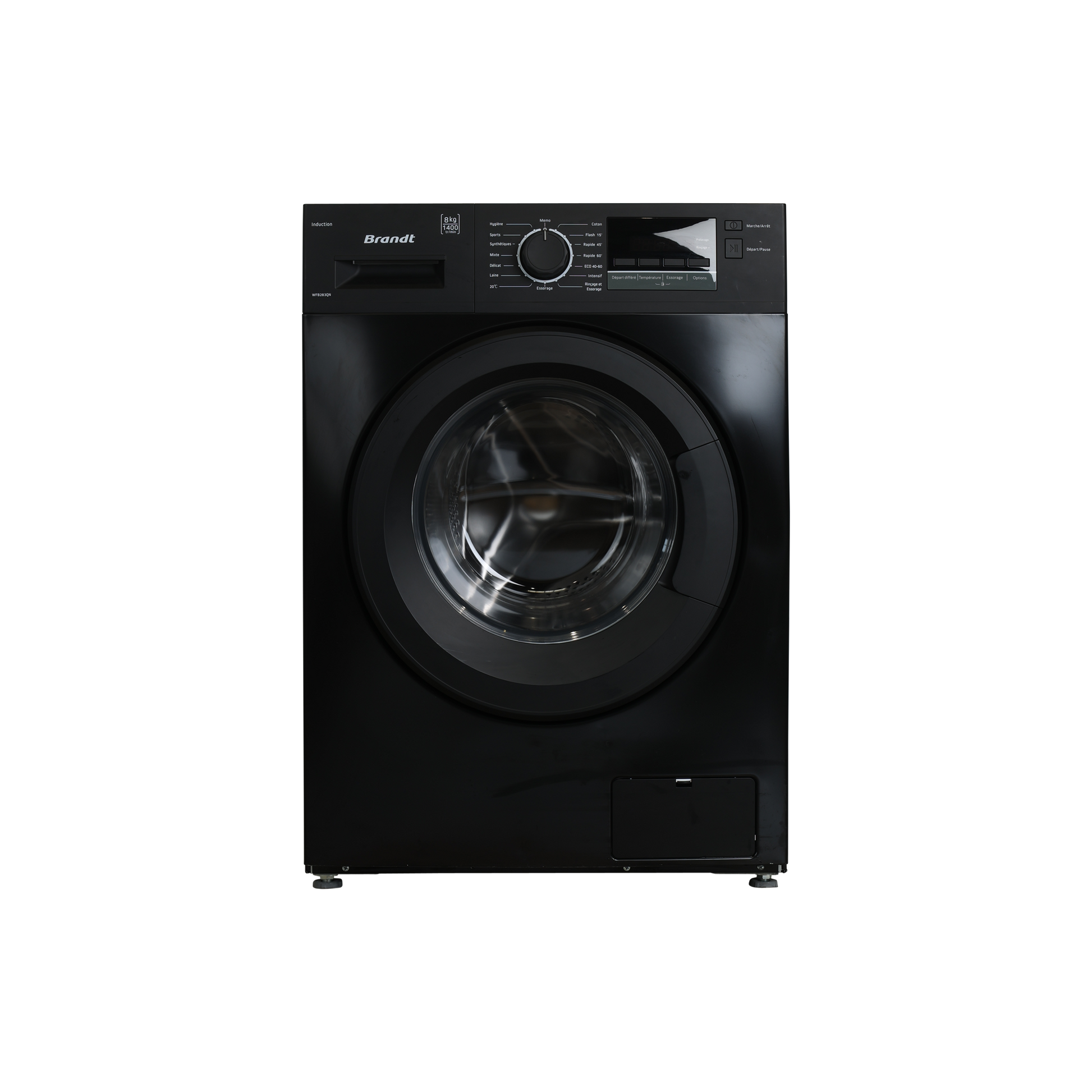Lave-Linge Hublot 8 kg Reconditionné BRANDT WFB283QN : vue de face