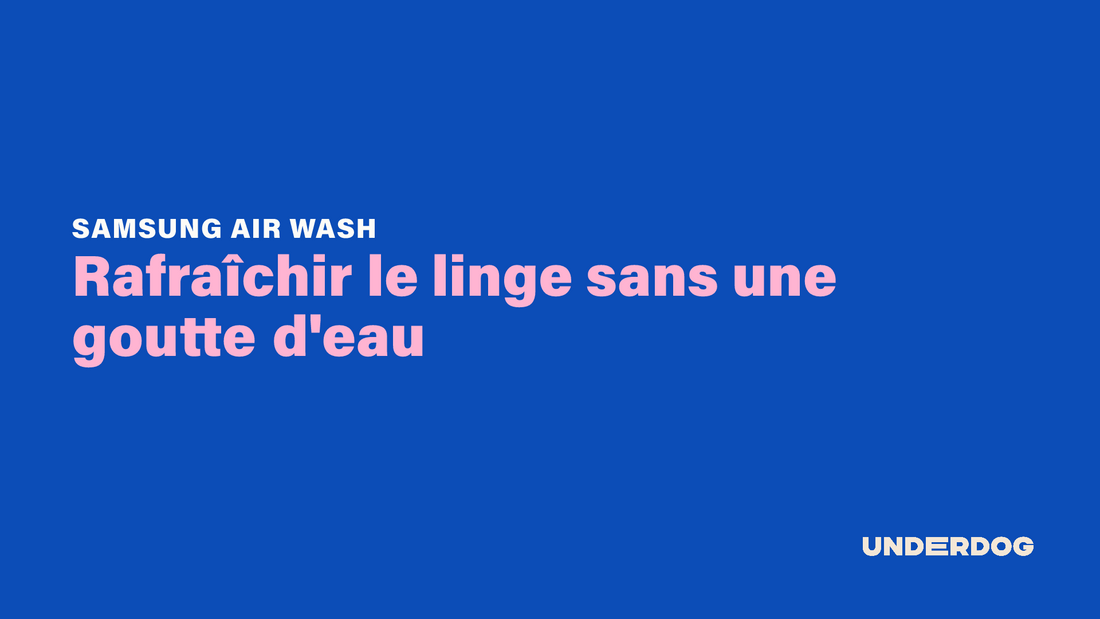 Rafraîchir le linge sans une goutte d'eau avec Air Wash de SAMSUNG