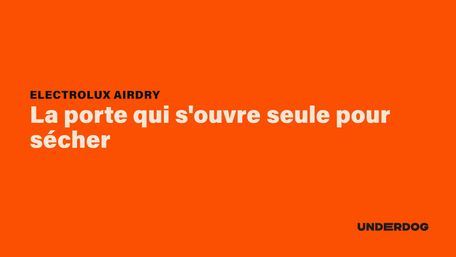 ELECTROLUX AirDry, La porte qui s'ouvre seule pour sécher
