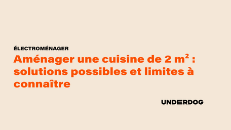 Aménager une cuisine de 2 m² : solutions possibles et limites à connaître
