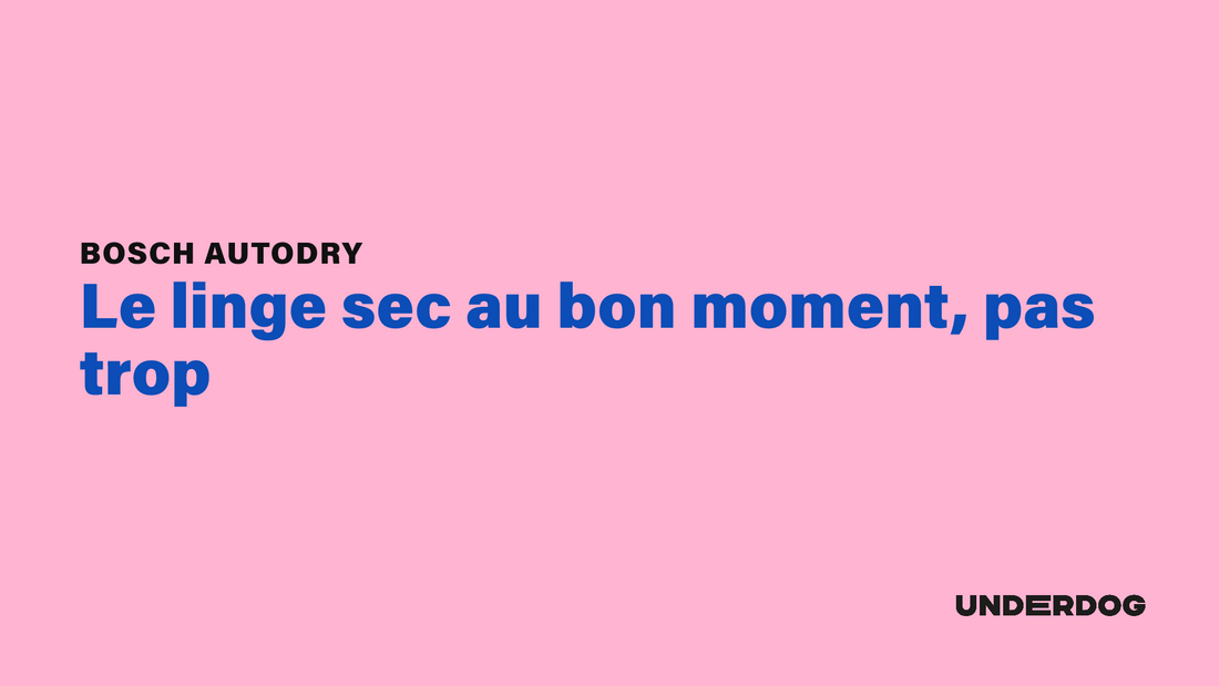 BOSCH AutoDry, le linge sec au bon moment, pas trop
