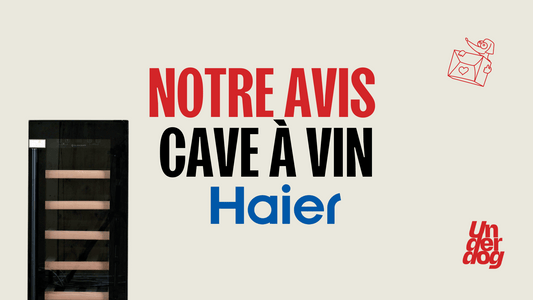 Logo de la marque de cave à vin Haier.