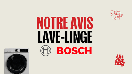 Logo de la marque de lave-linge Bosch.