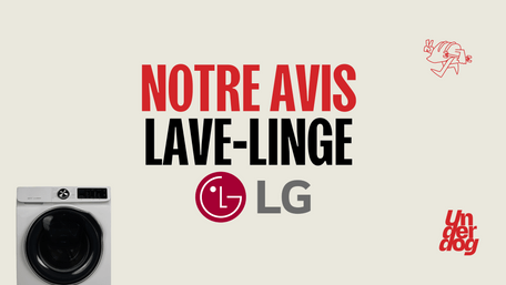 Logo de la marque de lave-linge LG.