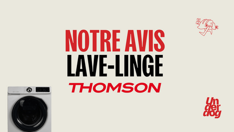 Logo de la marque de lave-linge Thomson.