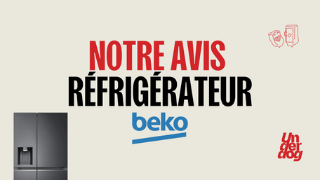Logo de la marque de réfrigérateur Beko.