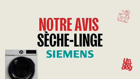 Logo de la marque de sèche-linge Siemens.