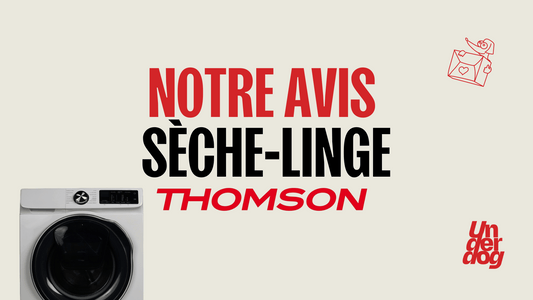 Logo de la marque de sèche-linge Thomson.