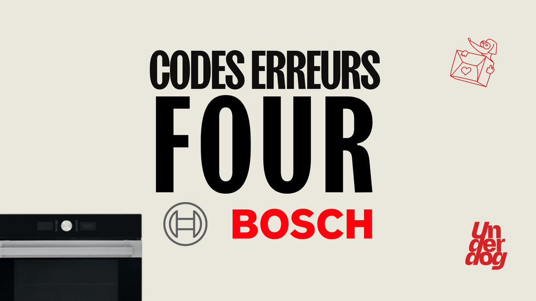 Logo de la marque de four Bosch.