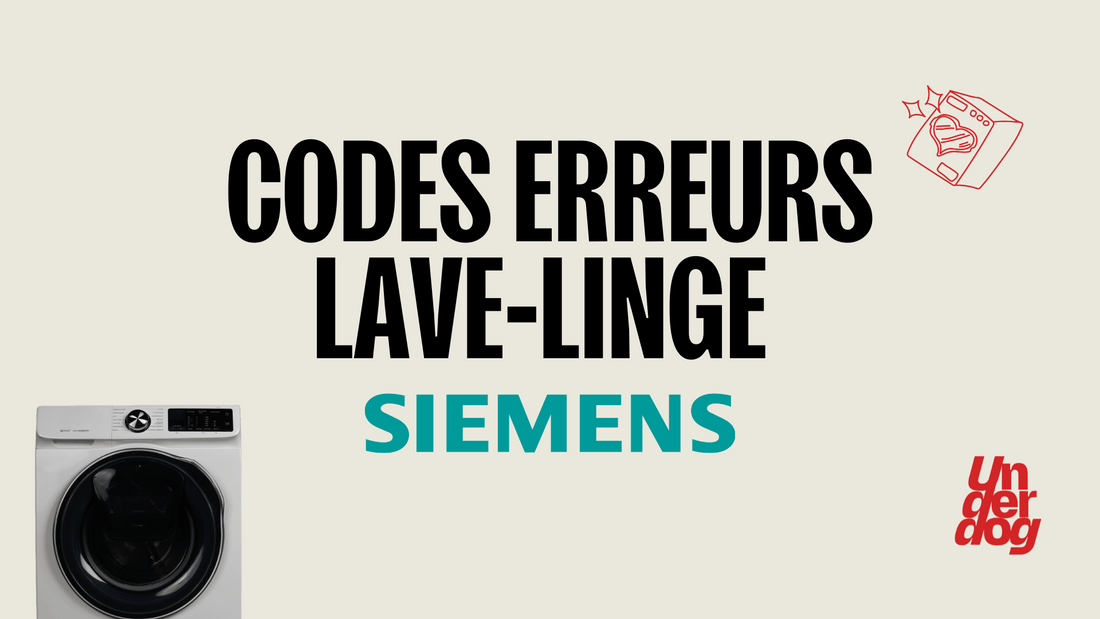 Liste des codes erreurs lave-linge Siemens