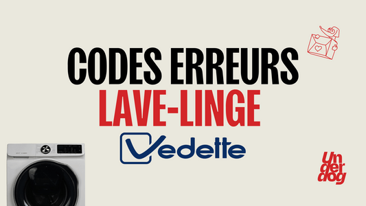 Logo de la marque de lave-linge Vedette grosse capacité