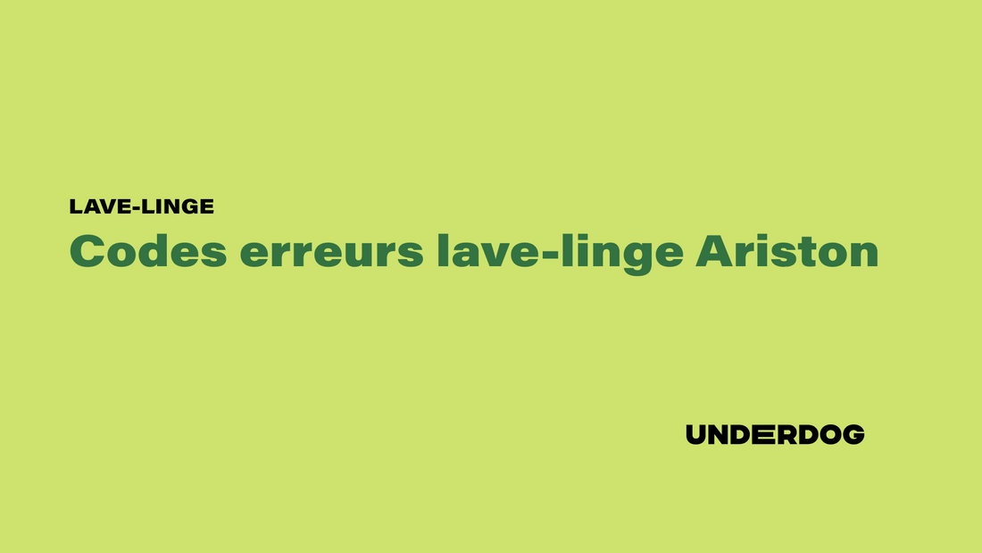 Listes des codes erreurs lave-linge Ariston