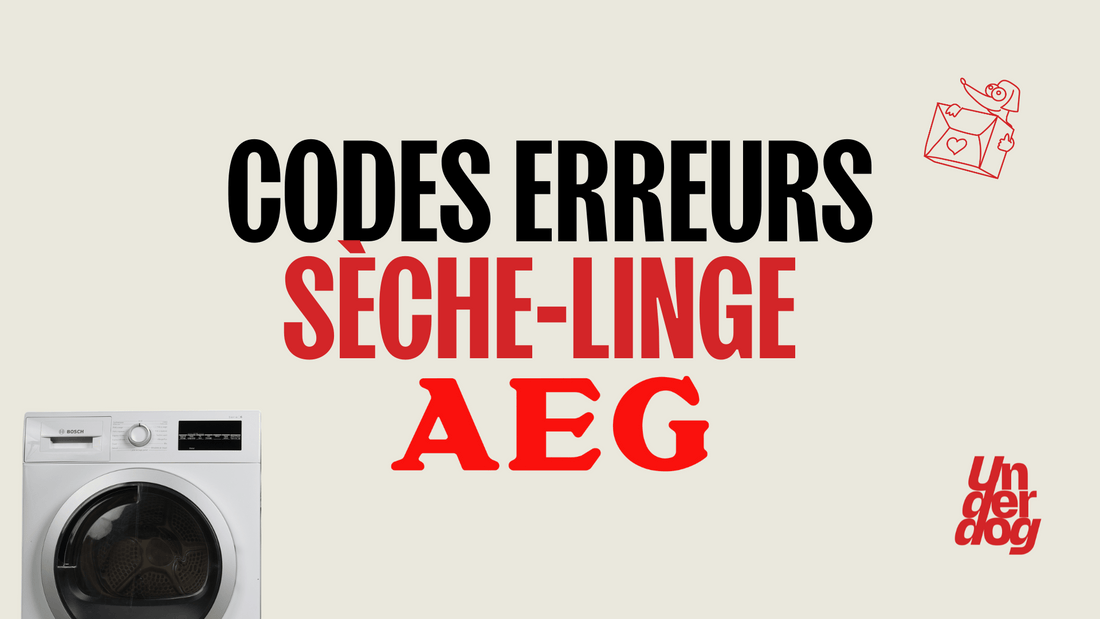 Logo de la marque de sèche-linge AEG.