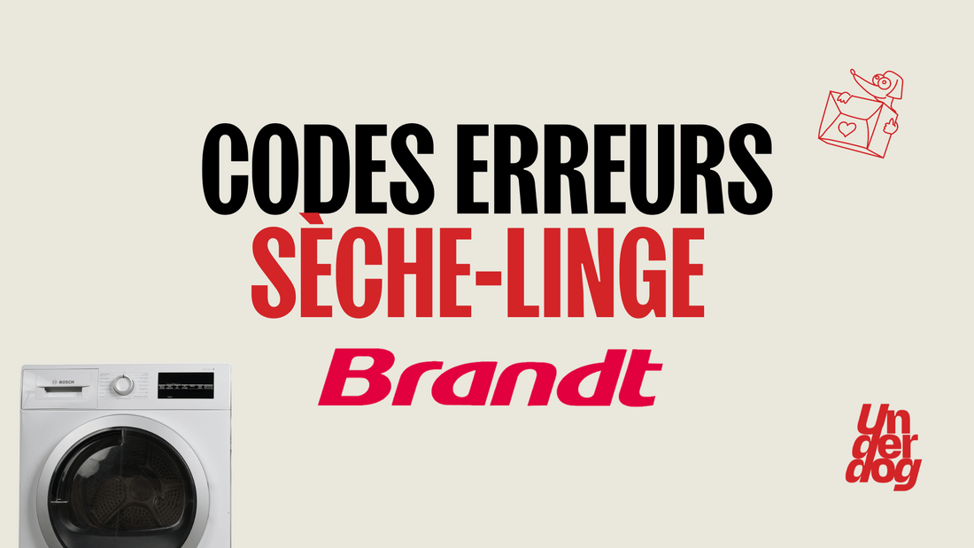 Logo de la marque de sèche-linge Brandt.