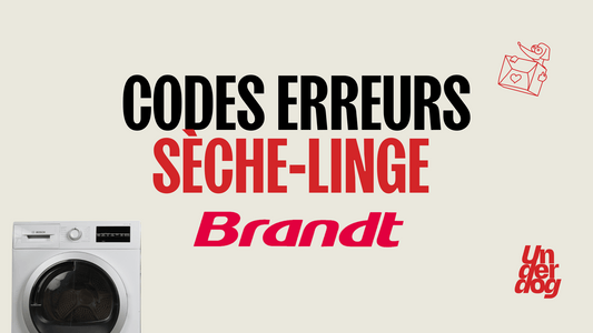 Logo de la marque de sèche-linge Brandt.