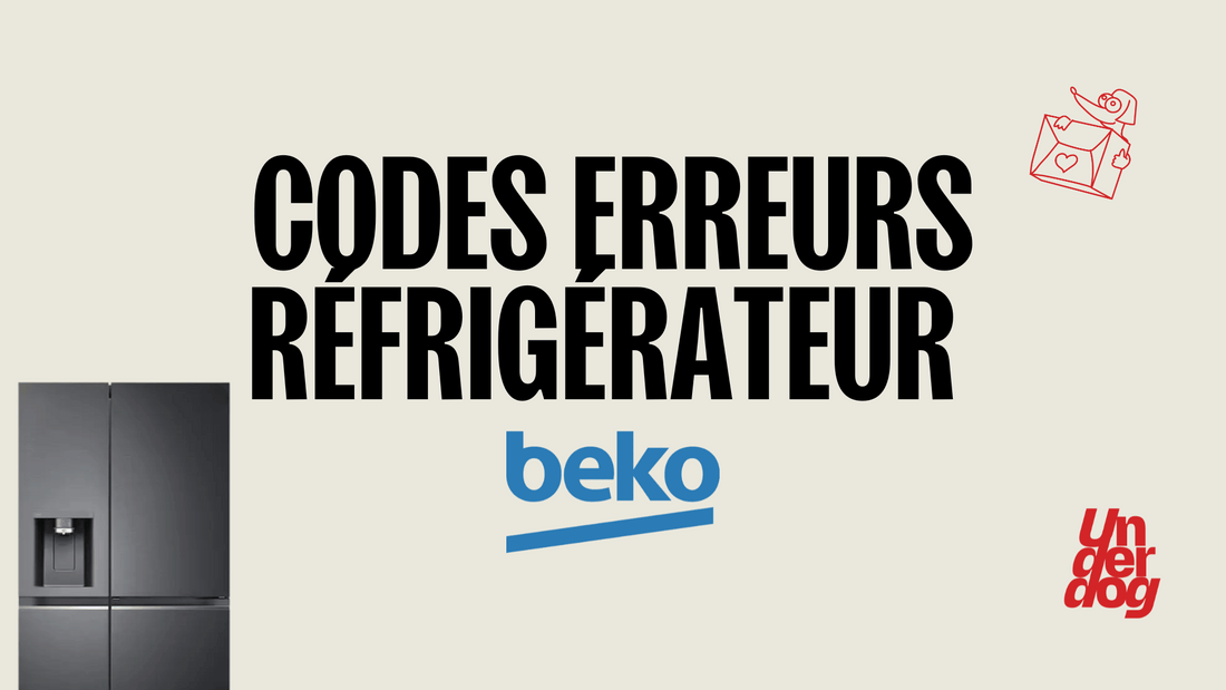 Logo de la marque de réfrigérateur Beko.
