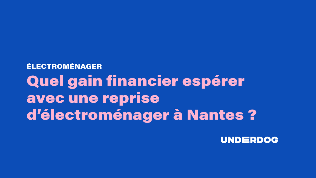 Quel gain financier espérer avec une reprise d’électroménager à Nantes 