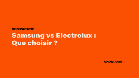 Le logo de la marque Samsung et Electrolux