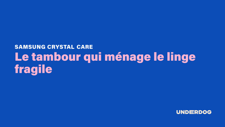 SAMSUNG Crystal Care, le tambour qui ménage le linge fragile