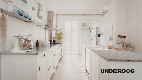 Une cuisine blanche laquée toute neuve