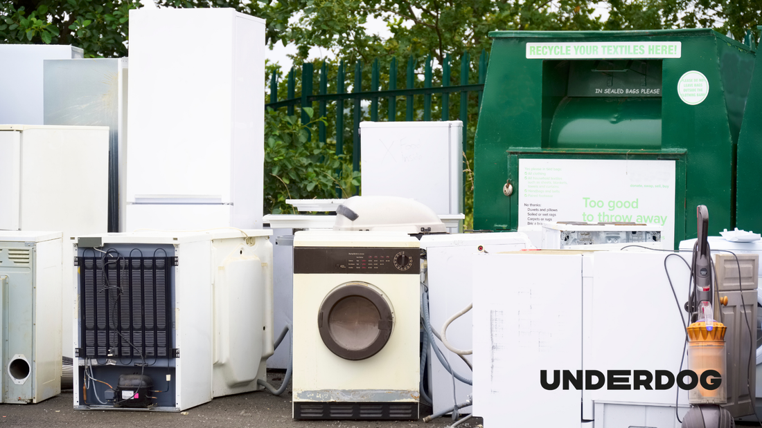 Des appareils électroménagers dans la nature