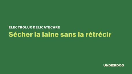 Sécher la laine sans la rétrécir avec DelicateCare d'ELECTROLUX