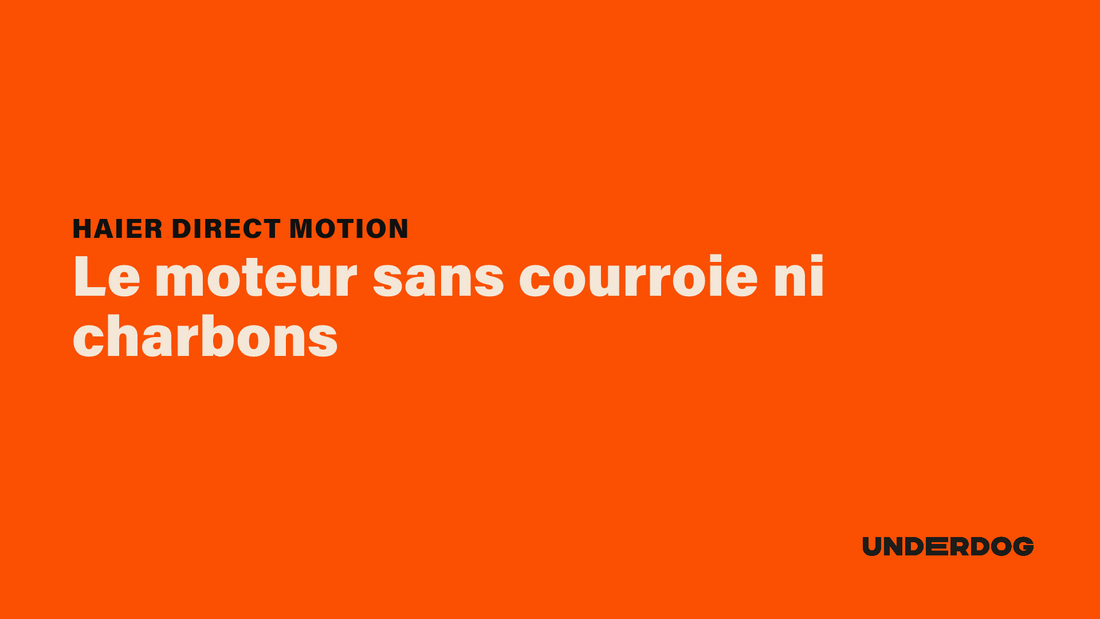 HAIER Direct Motion, Le moteur sans courroie ni charbons