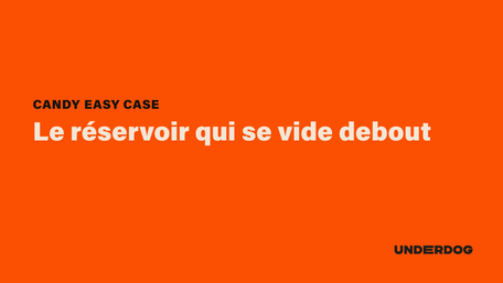 CANDY Easy Case, Le réservoir qui se vide debout