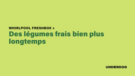 Des légumes frais bien plus longtemps avec FreshBox + de WHIRLPOOL