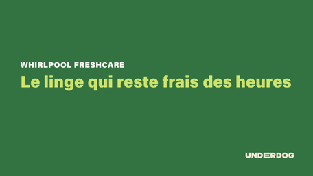 WHIRLPOOL FreshCare, le linge qui reste frais des heures
