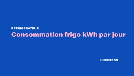 Consommation frigo kWh par jour