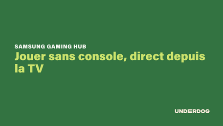 Jouer sans console, direct depuis la TV avec Gaming Hub de SAMSUNG