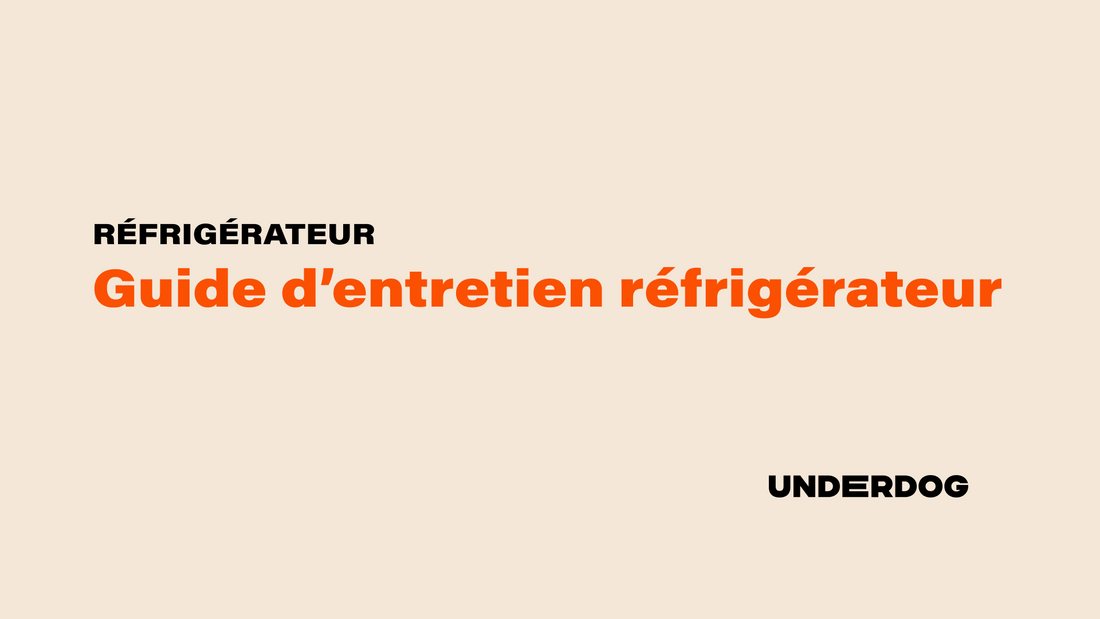 Guide d'entretien réfrigérateur