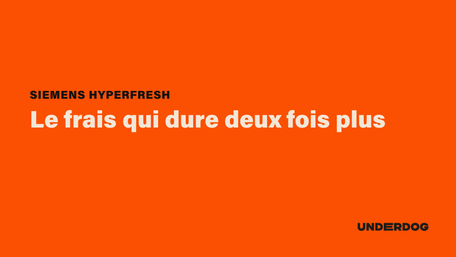 Le frais qui dure deux fois plus avec l'hyperFresh de chez Siemens