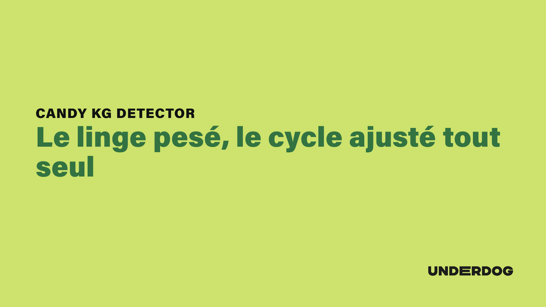 CANDY Kg Detector, Le linge pesé, le cycle ajusté tout seul